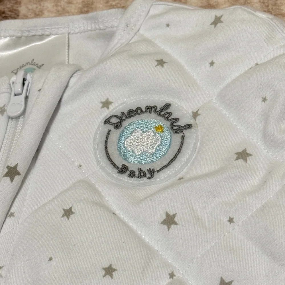 Dreamland Baby Dream Weighted Sack in Grey Star 0-6 months